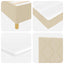 Box spring seng med hovedgærde Creme 190 x 90 cm Stof