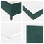 Box spring seng med hovedgærde Mørkegrøn 200 x 180 cm Fløjl