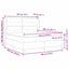 Box spring seng med hovedgærde Mørkegrøn 200 x 180 cm Fløjl