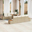 Havesofa Sæt 9 stk. Beige polyrattan
