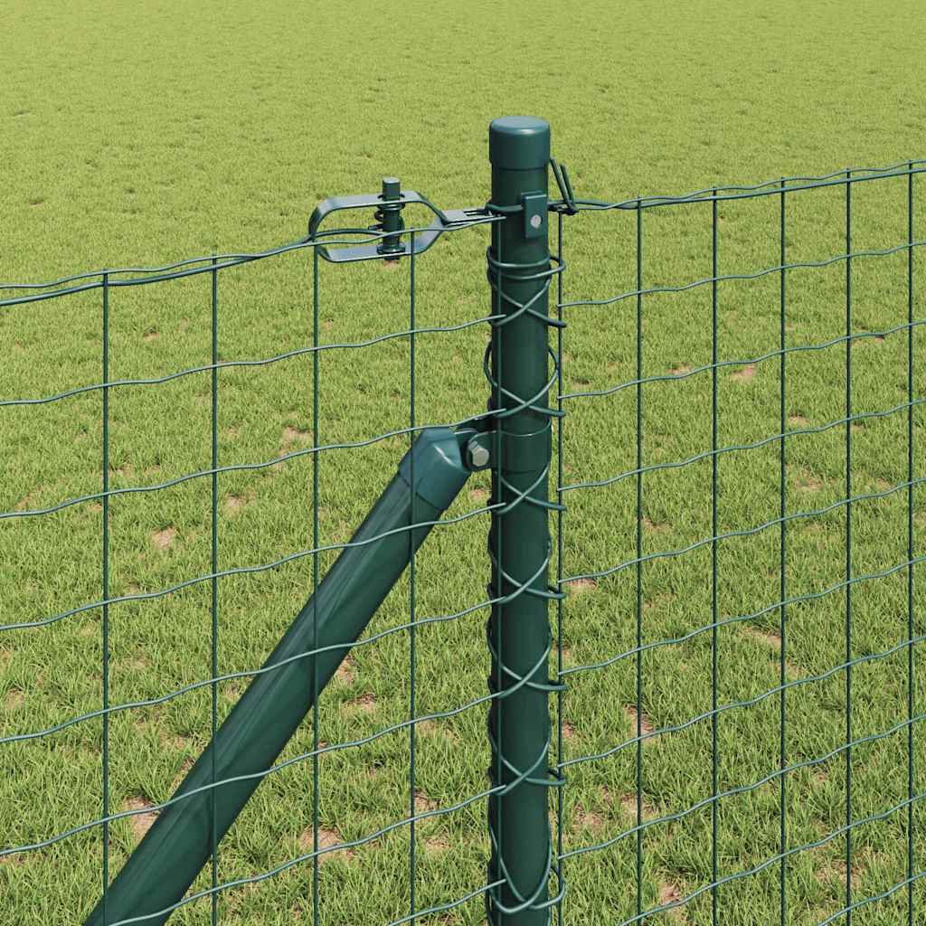 Jordspidse hegnspost 26 stk. Grøn Pulverlakeret stål