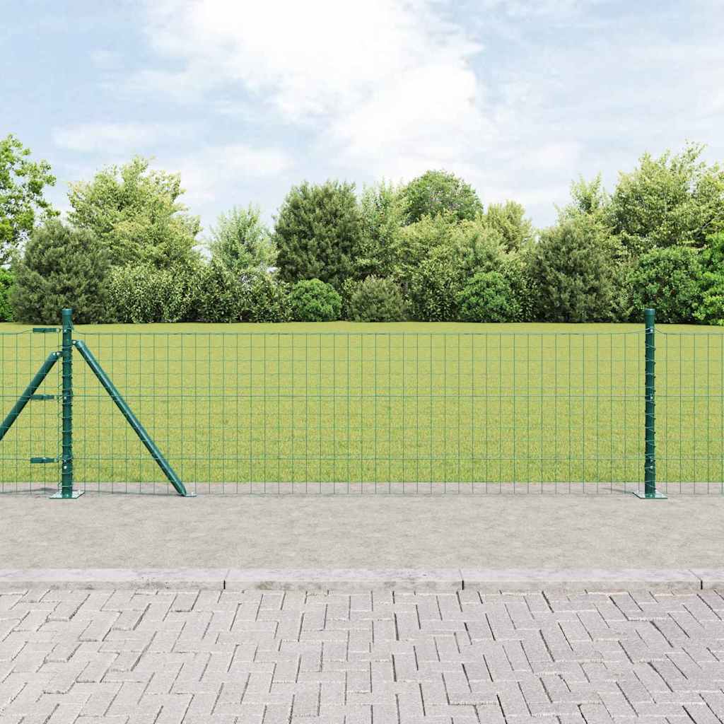 Hegn stang med beton base 52 stk. Grøn Pulverlakeret stål