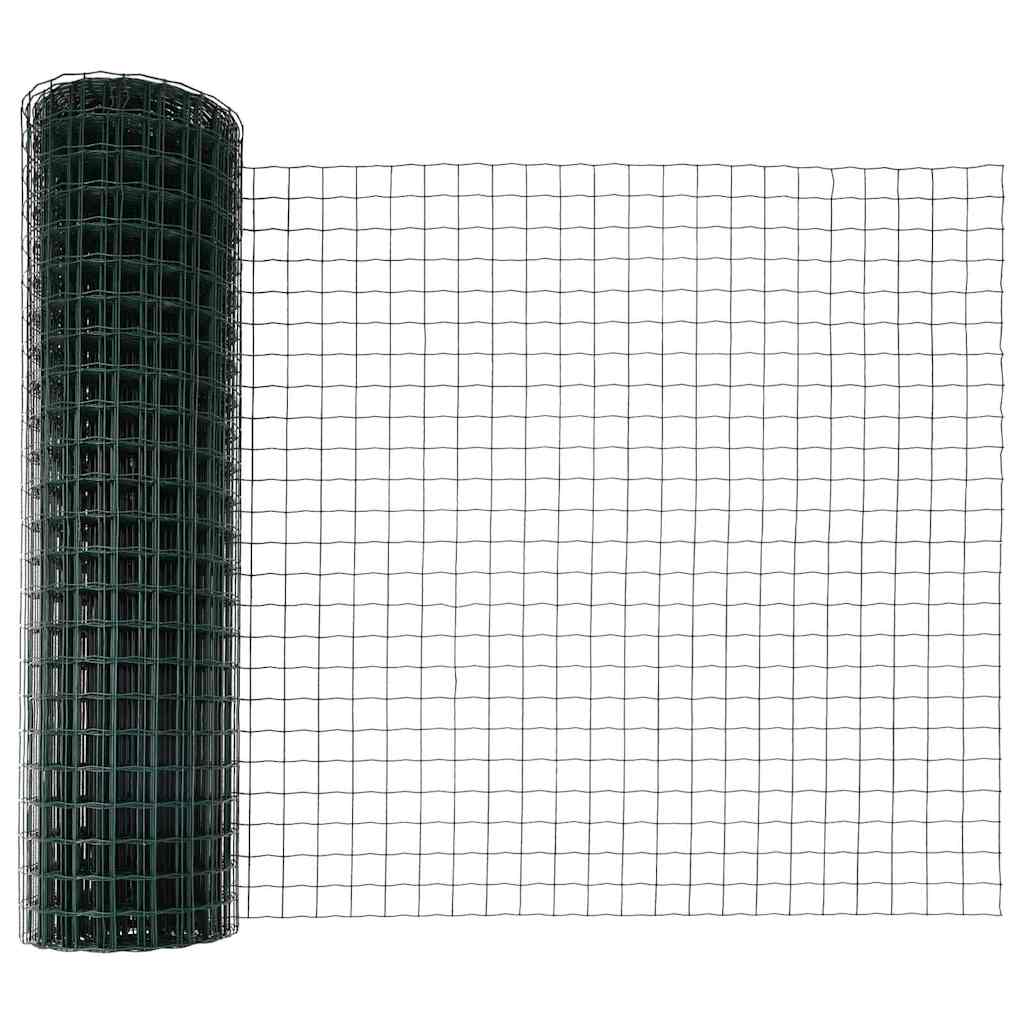 Eurohegn Ground Fix 10 x 1 m PVC-belagt stål Grøn Mesh