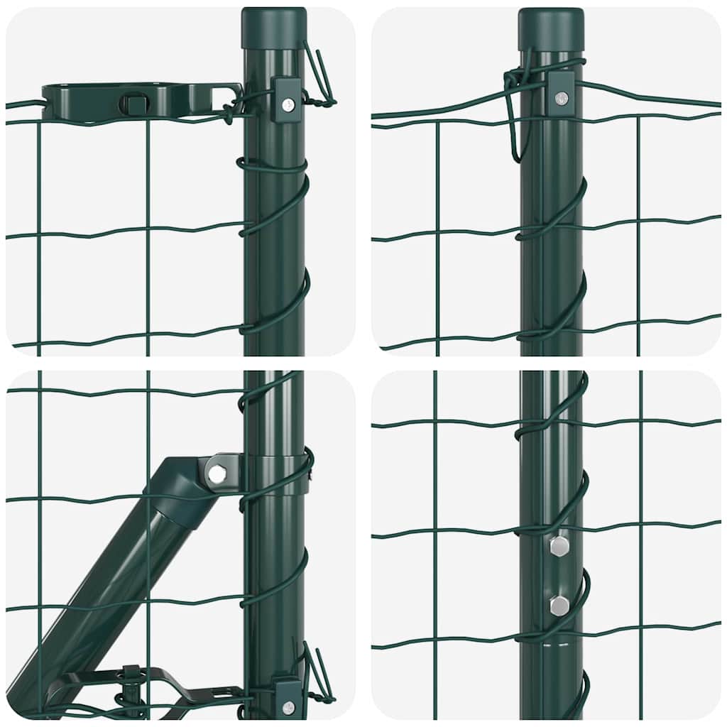Eurohegn Ground Fix 10 x 1,4 m PVC-belagt stål Grøn Mesh