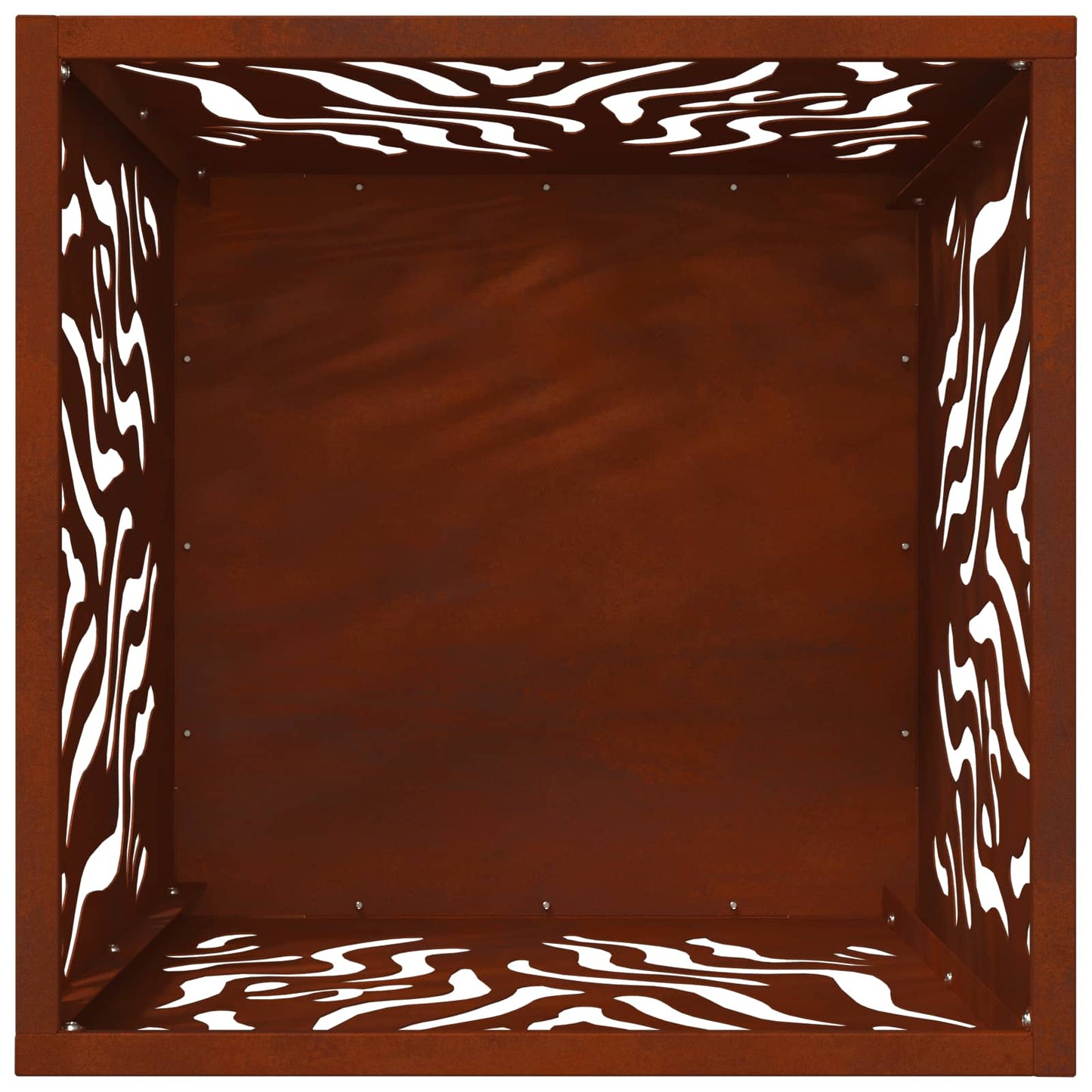 Bålsted Brun 40 x 40 x 40 cm Forvitret stål