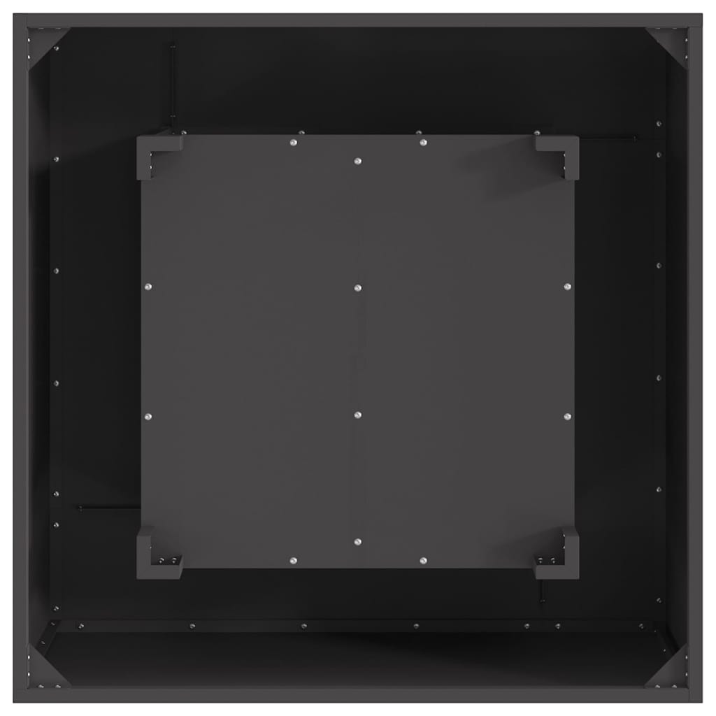 Ildskål Sort 80 x 80 x 40 cm Cortenstål