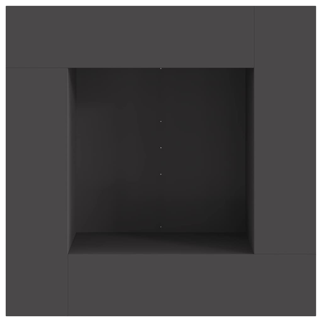 Ildskål Sort 80 x 80 x 40 cm Cortenstål