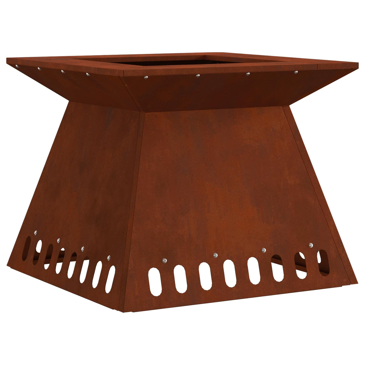Ildskål Rusten 48 x 48 x 40 cm Cortenstål