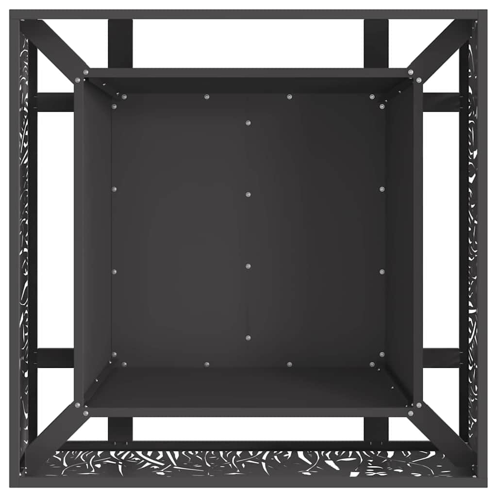 Ildskål Sort 80 x 80 x 30 cm Cortenstål