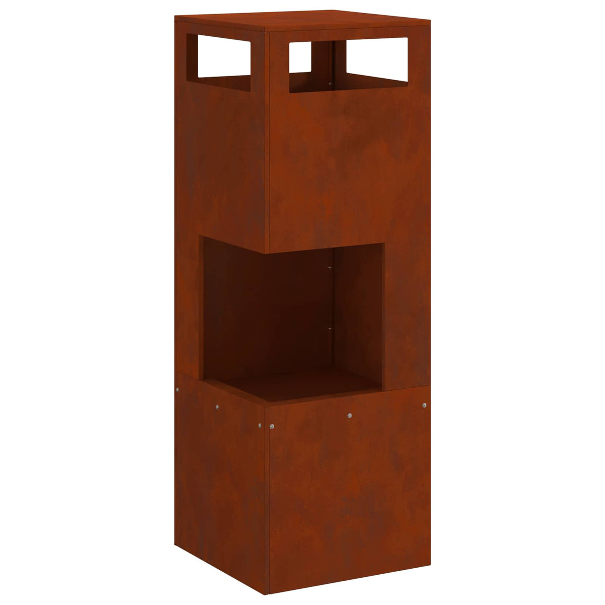 Ildskål Brun 35 x 35 x 100 cm Cortenstål
