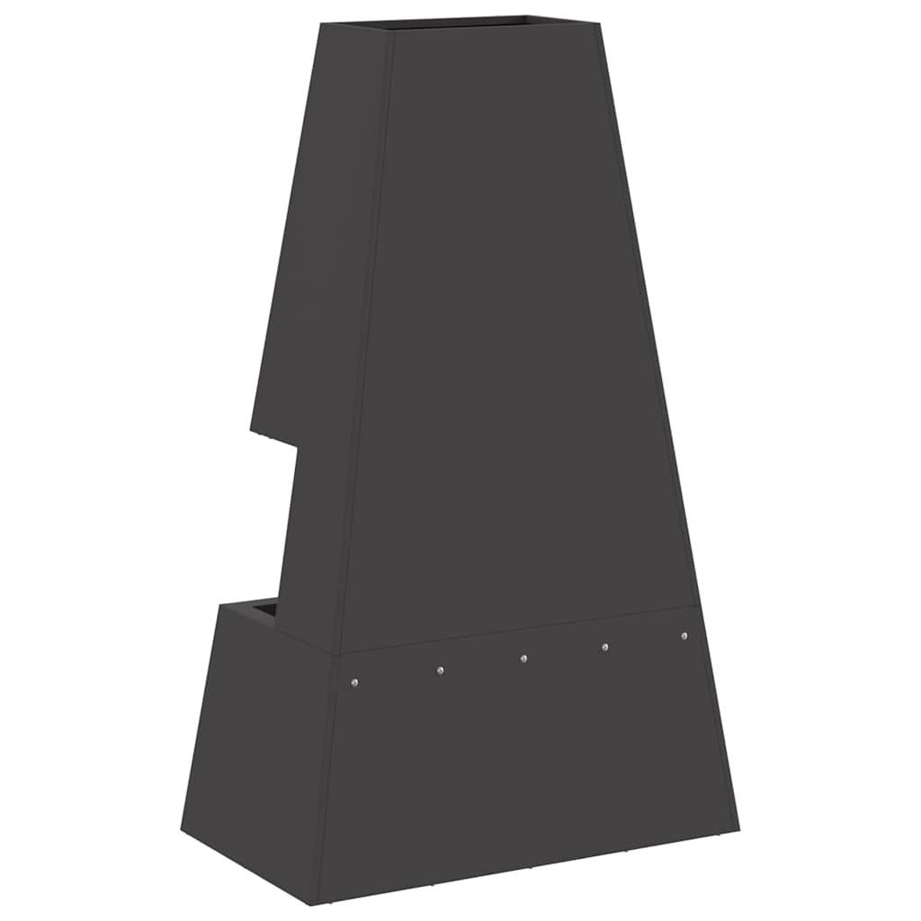 Ildskål Sort 60 x 35 x 100 cm Cortenstål