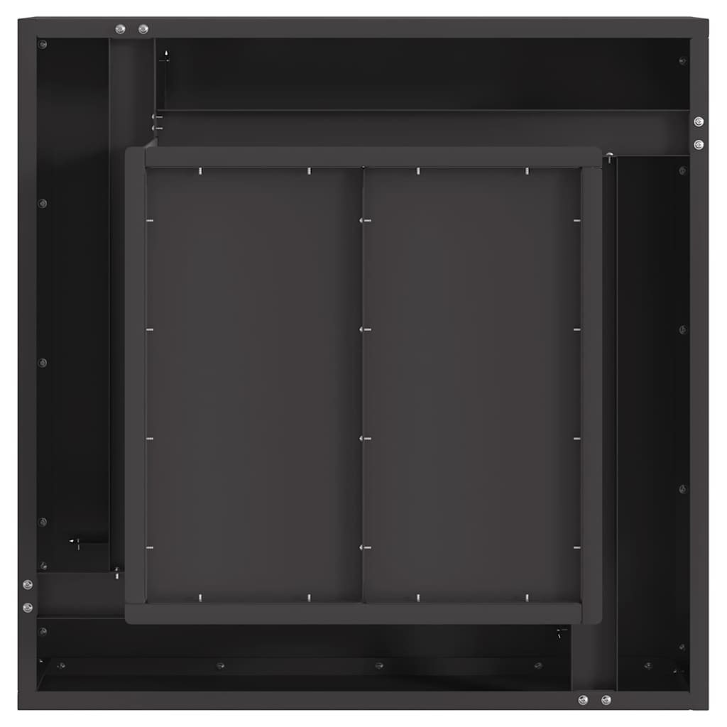 Ildskål Sort 60 x 60 x 30 cm Cortenstål