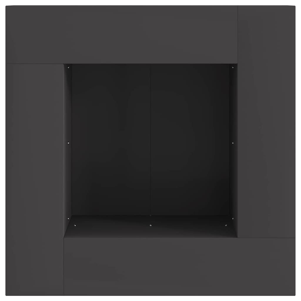 Ildskål Sort 60 x 60 x 30 cm Cortenstål