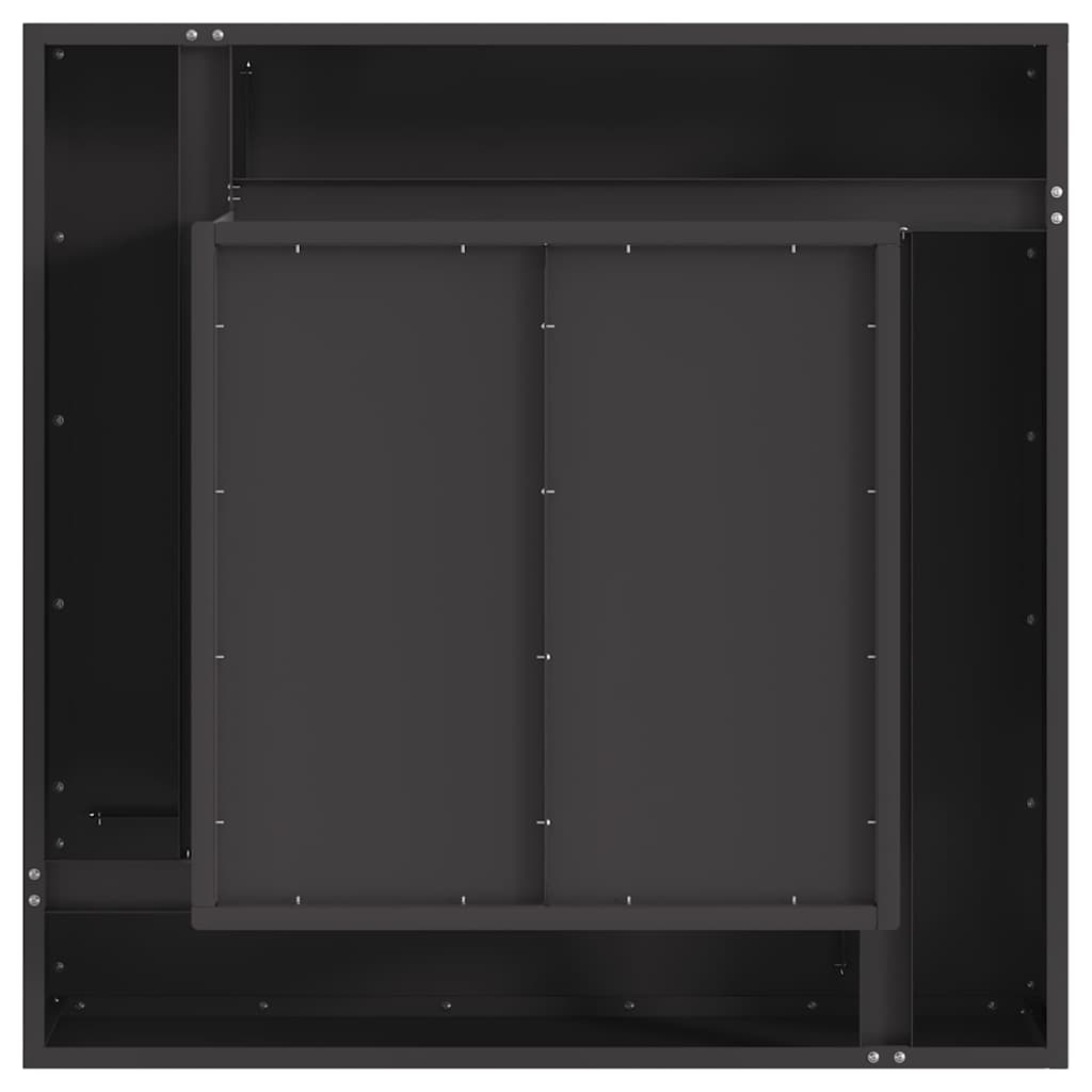 Ildskål Sort 80 x 80 x 40 cm Cortenstål