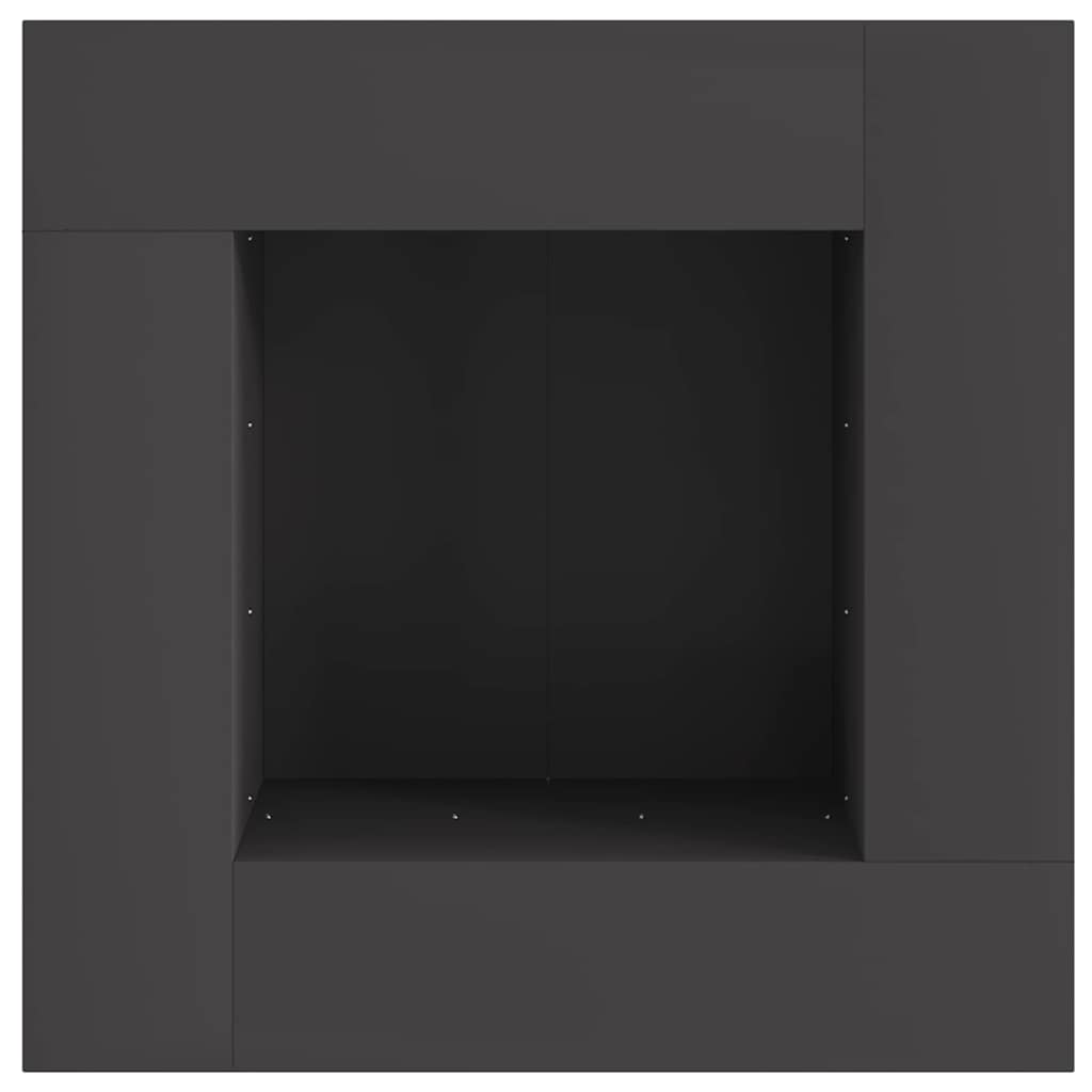 Ildskål Sort 80 x 80 x 40 cm Cortenstål