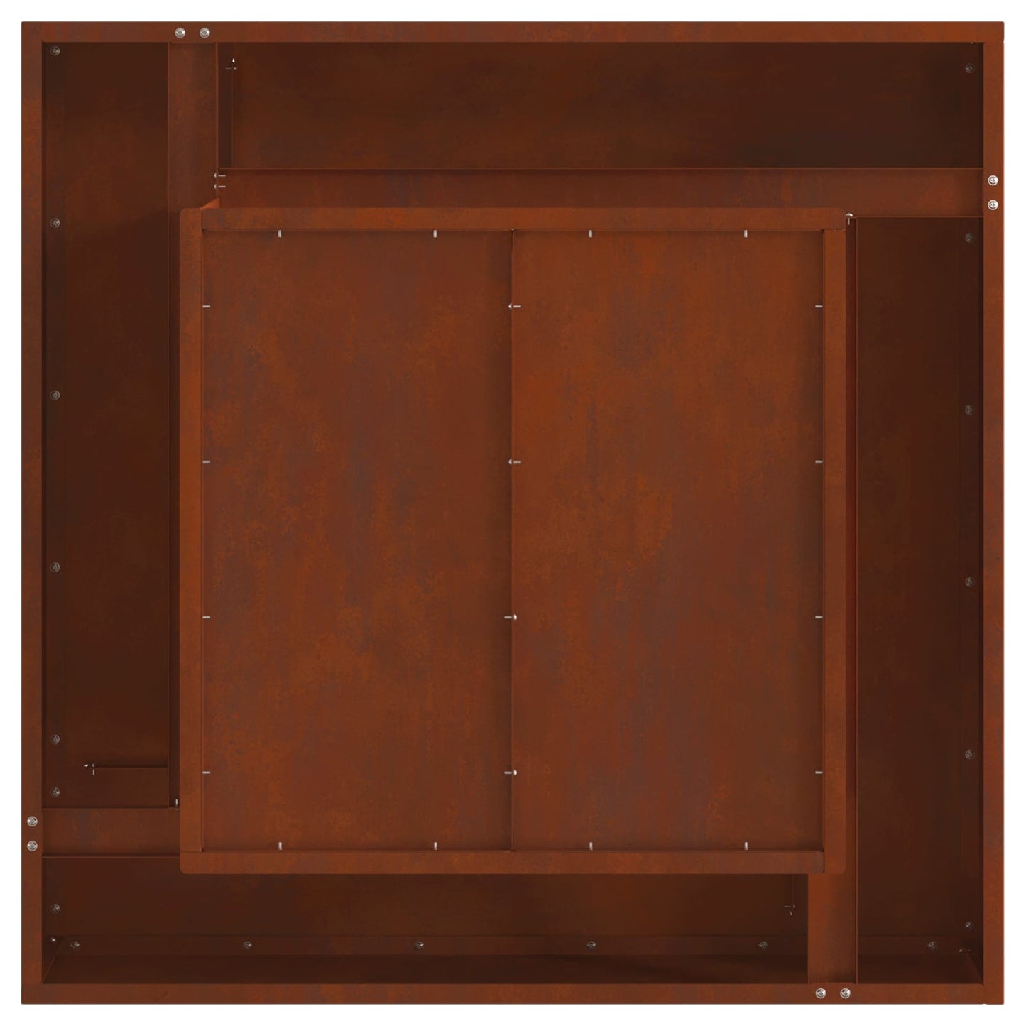 Ildskål Rusten 80 x 80 x 40 cm Cortenstål