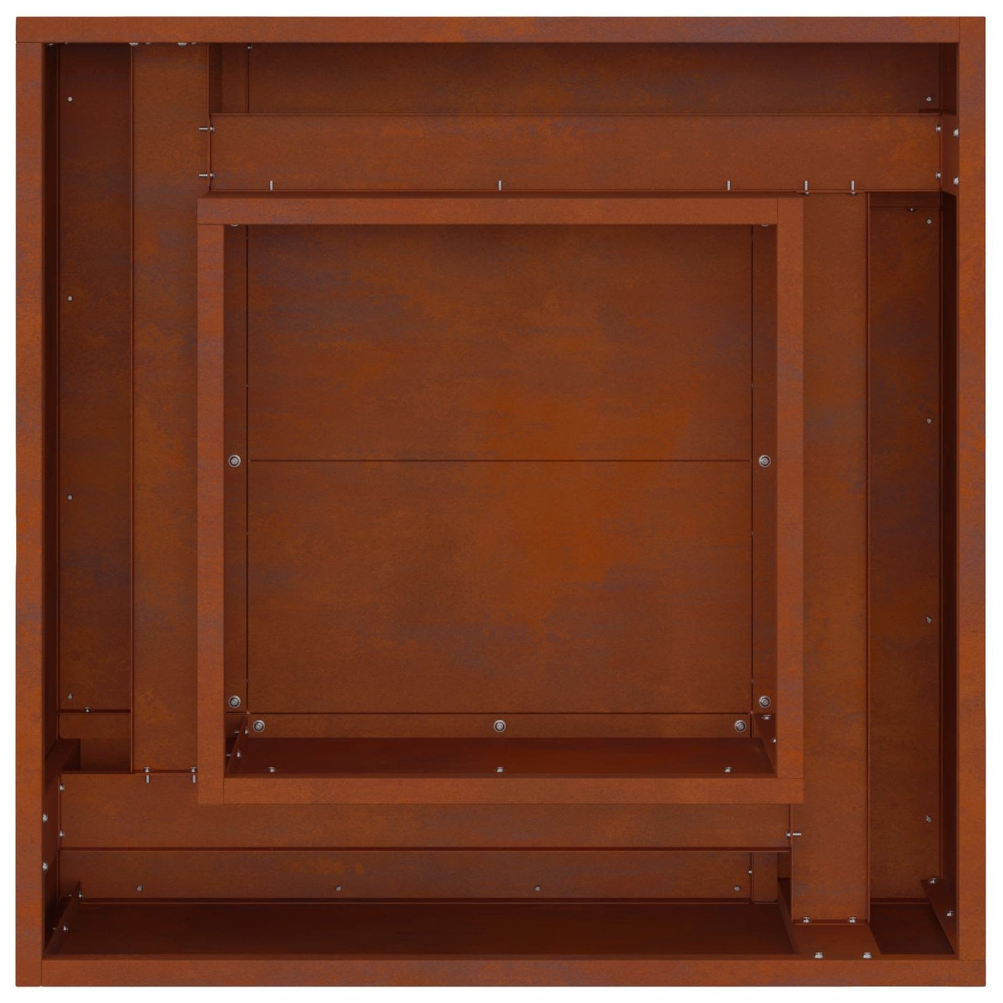 Ildskål Rusten 80 x 80 x 40 cm Cortenstål
