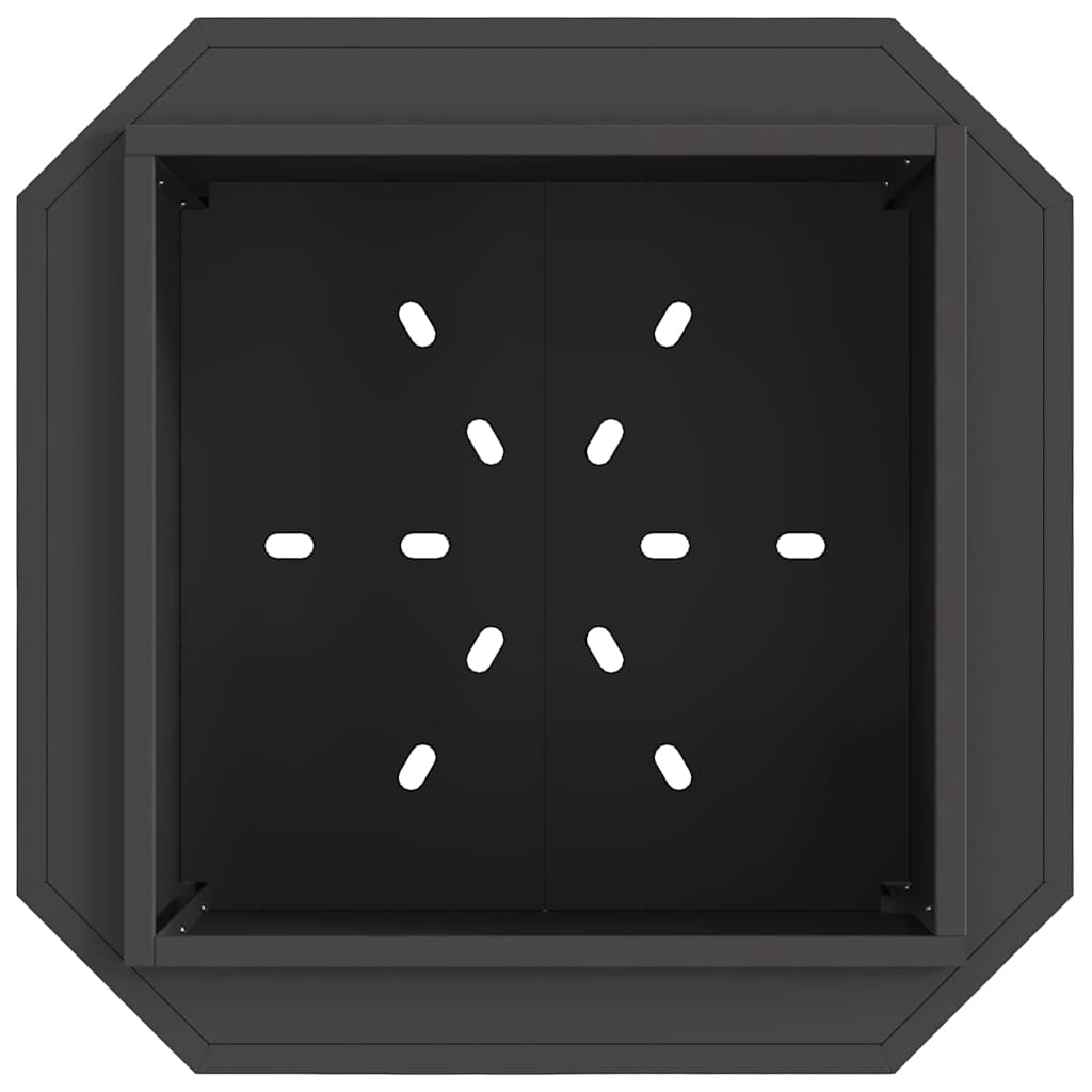 Røgfri ildskål Sort 58 x 58 x 51 cm Koldvalset stål