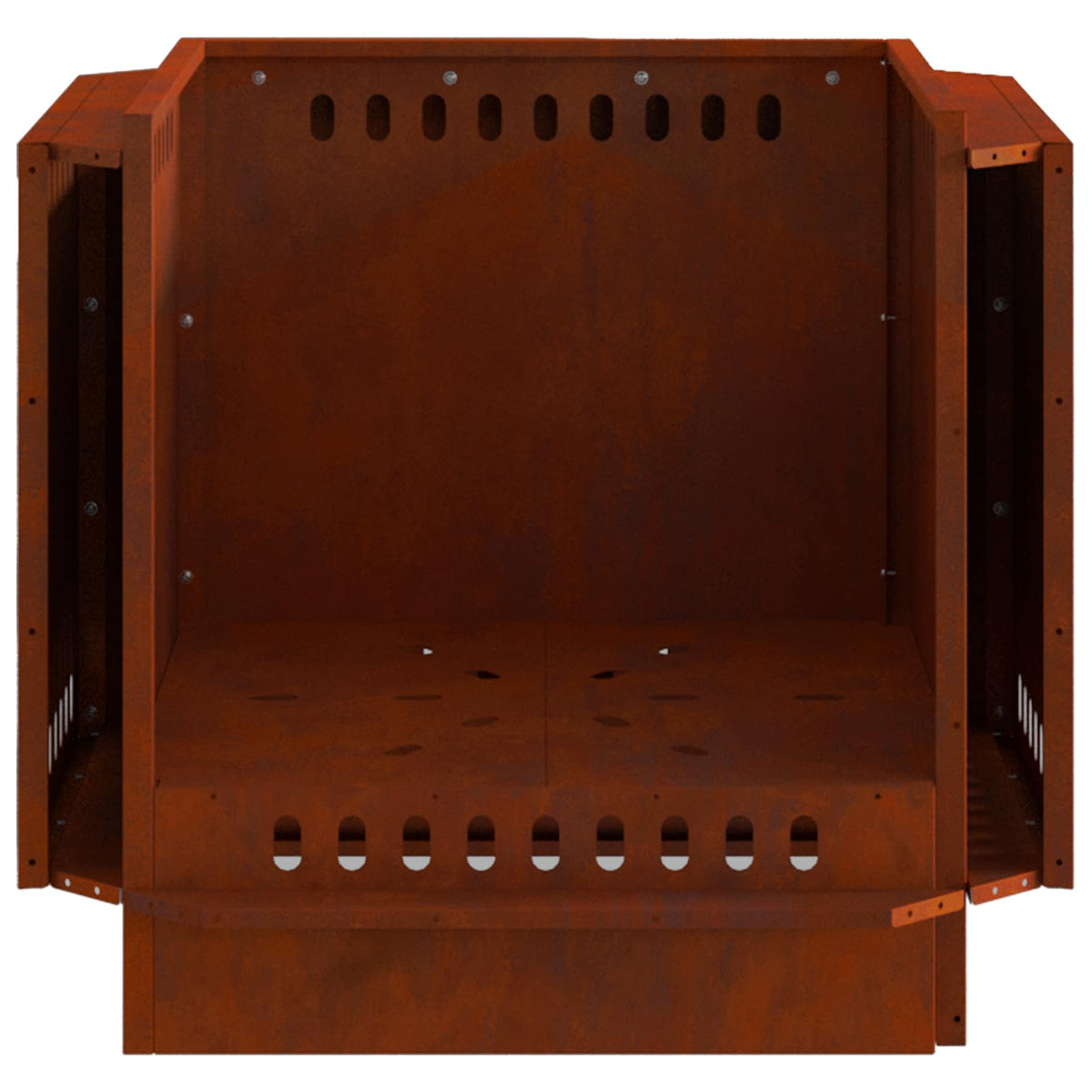 Røgfri ildskål Rusten 58 x 58 x 51 cm Cortenstål