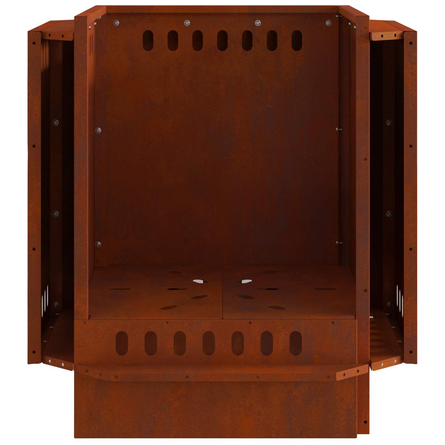 Røgfri ildskål Rusten 48 x 48 x 51 cm Cortenstål