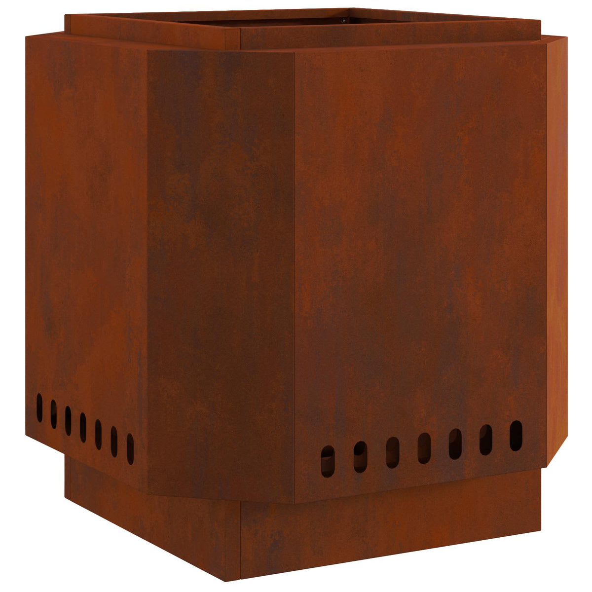 Røgfri ildskål Rusten 48 x 48 x 51 cm Cortenstål