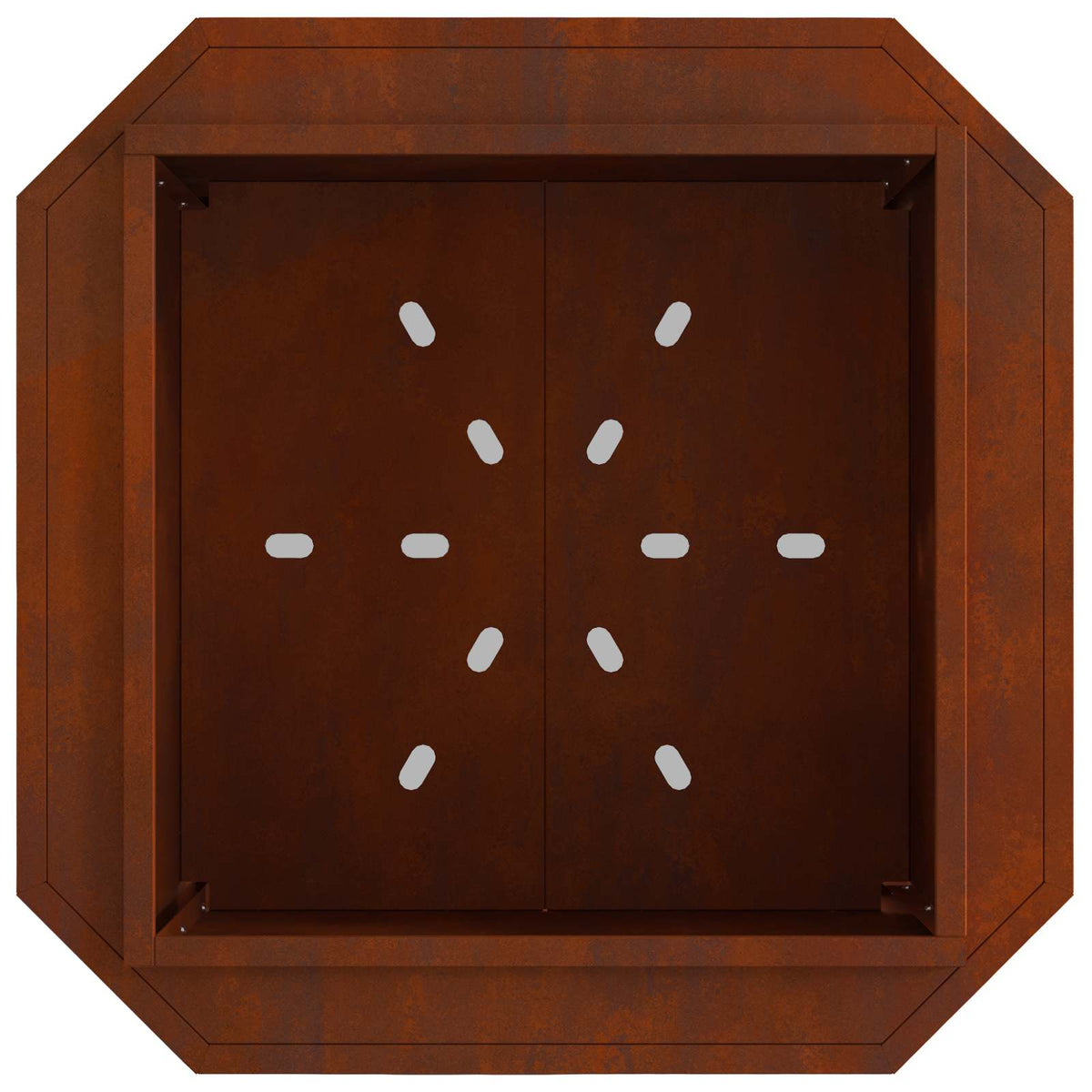 Røgfri ildskål Rusten 48 x 48 x 51 cm Cortenstål