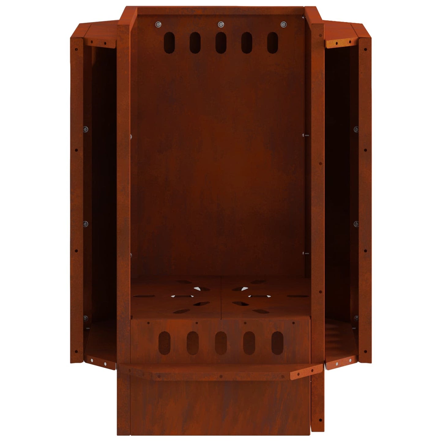 Røgfri ildskål Rusten 38 x 38 x 51 cm Cortenstål