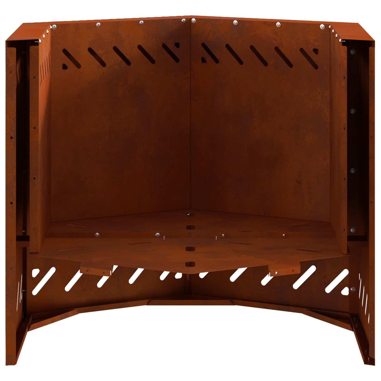 Røgfri ildskål Rusten 58 x 58 x 51 cm Cortenstål
