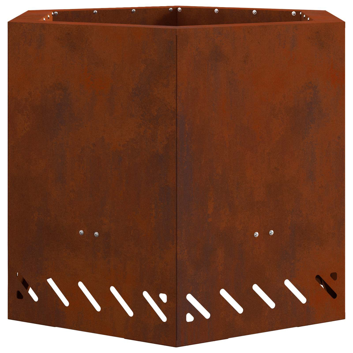 Røgfri ildskål Rusten 58 x 58 x 51 cm Cortenstål