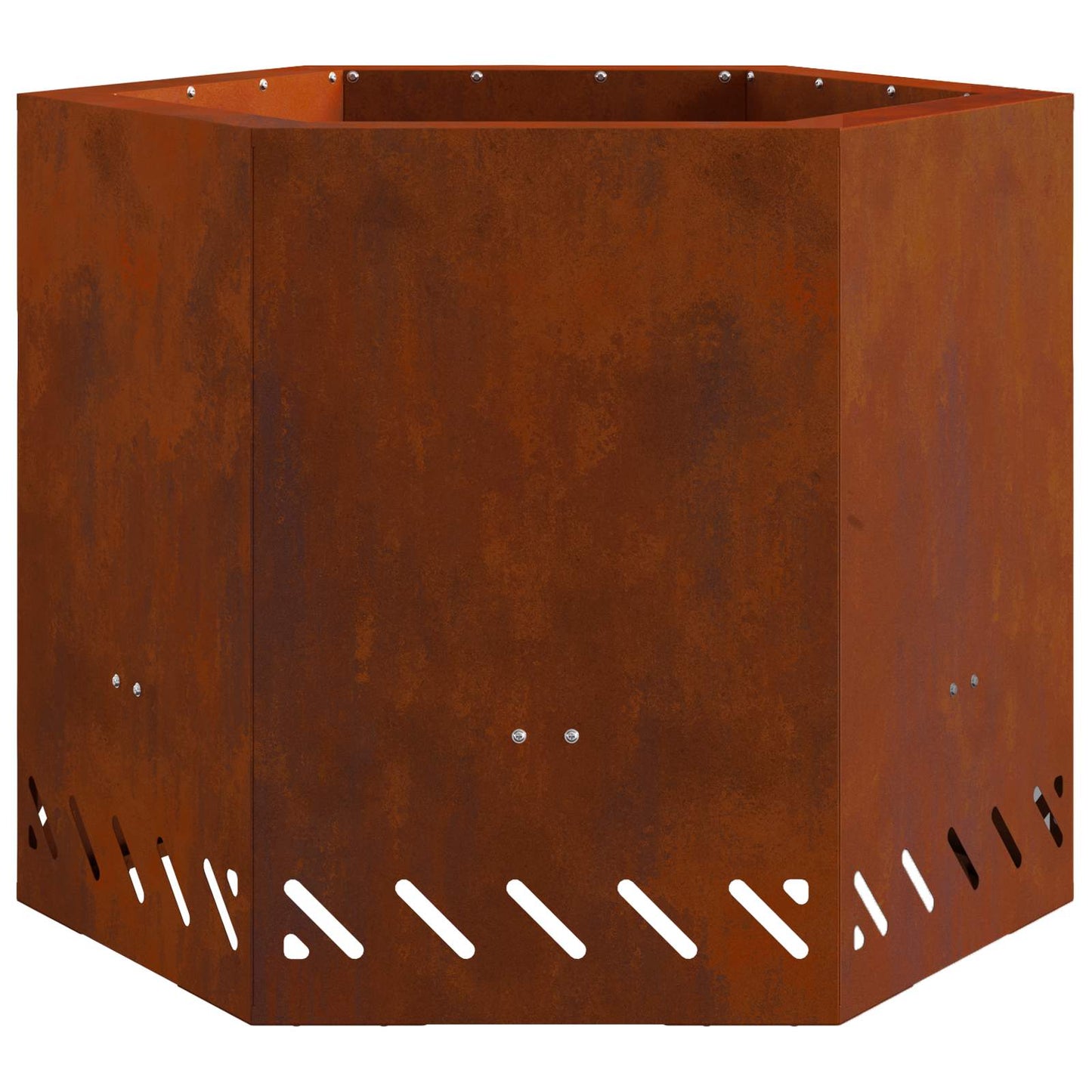 Røgfri ildskål Rusten 58 x 58 x 51 cm Cortenstål