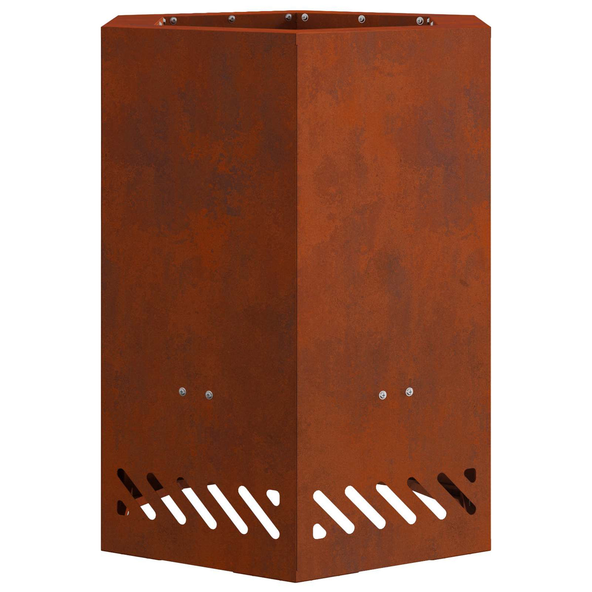 Røgfri ildskål Rusten 38 x 38 x 51 cm Cortenstål