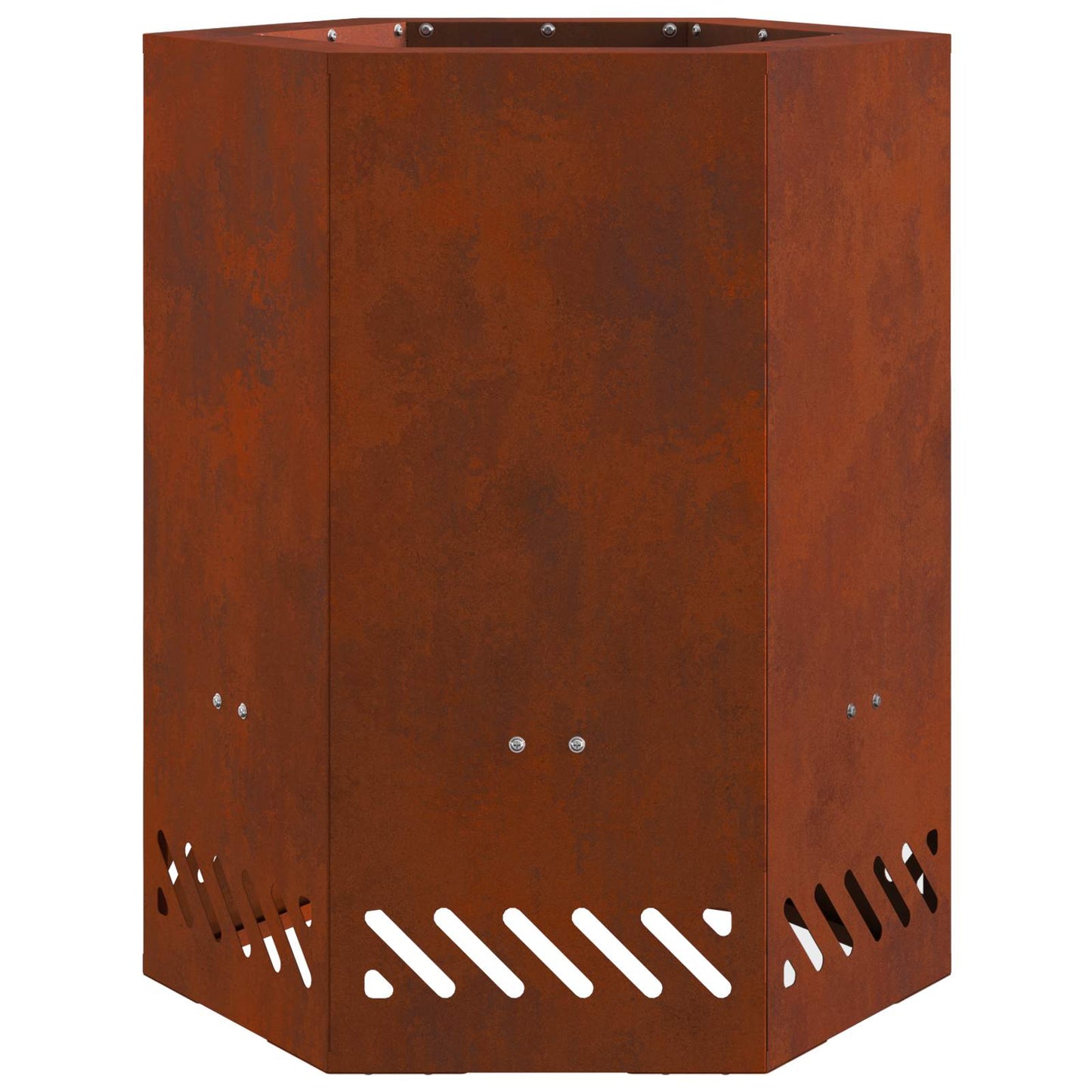 Røgfri ildskål Rusten 38 x 38 x 51 cm Cortenstål
