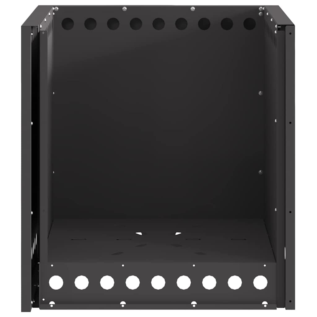 Røgfri ildskål Sort 48 x 48 x 50 cm Cortenstål