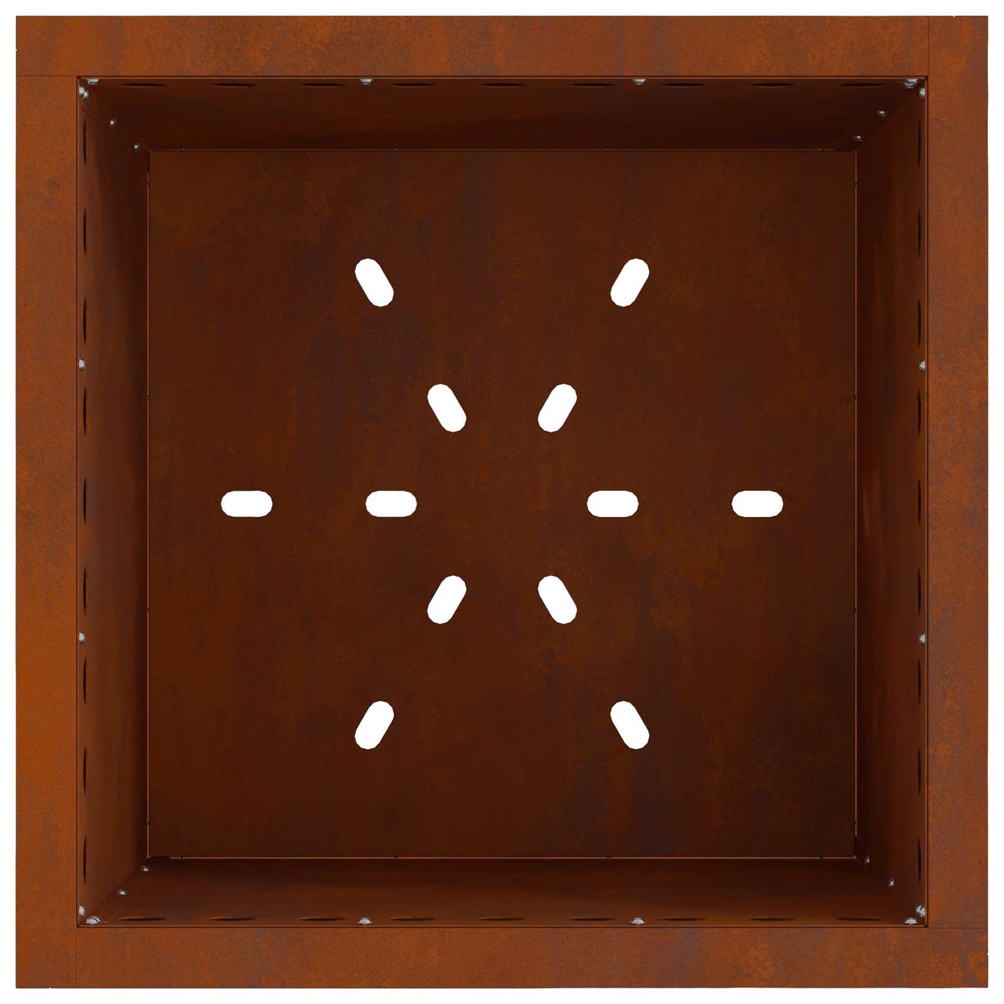 Røgfri ildskål Rusten 48 x 48 x 50 cm Cortenstål