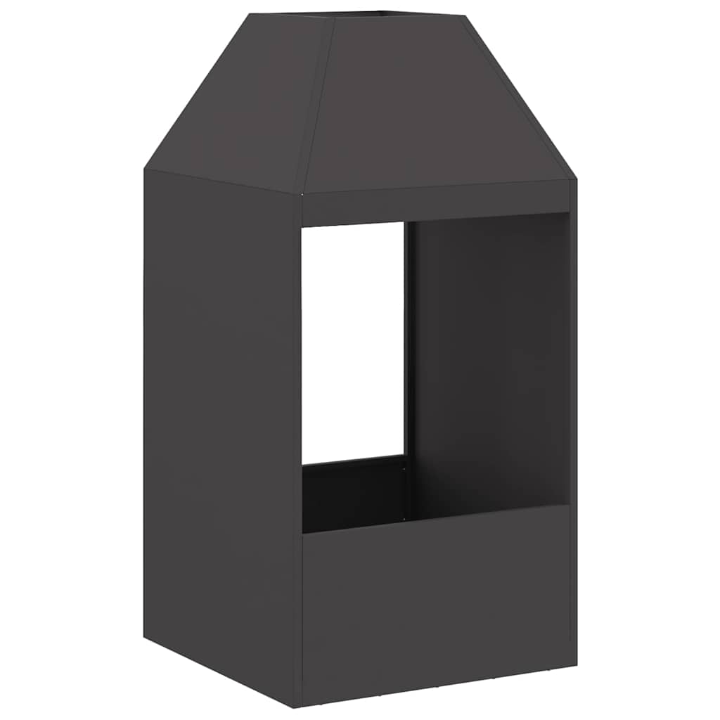 Ildskål Sort 50 x 50 x 100 cm Cortenstål