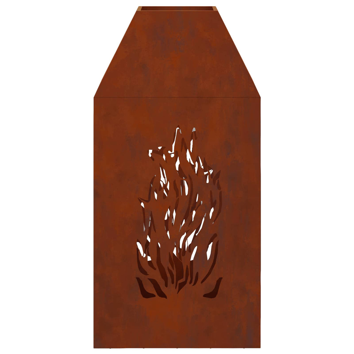 Ildskål Rusten 50 x 50 x 100 cm Cortenstål