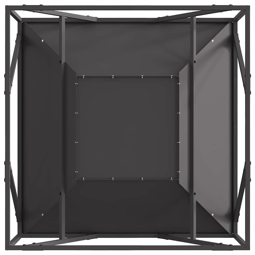 Ildskål Sort 80 x 80 x 40 cm Cortenstål