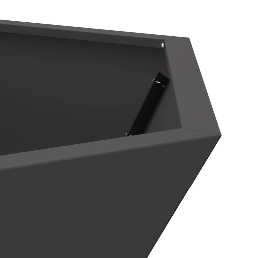 Ildskål Sort 75 x 75 x 28 cm Cortenstål