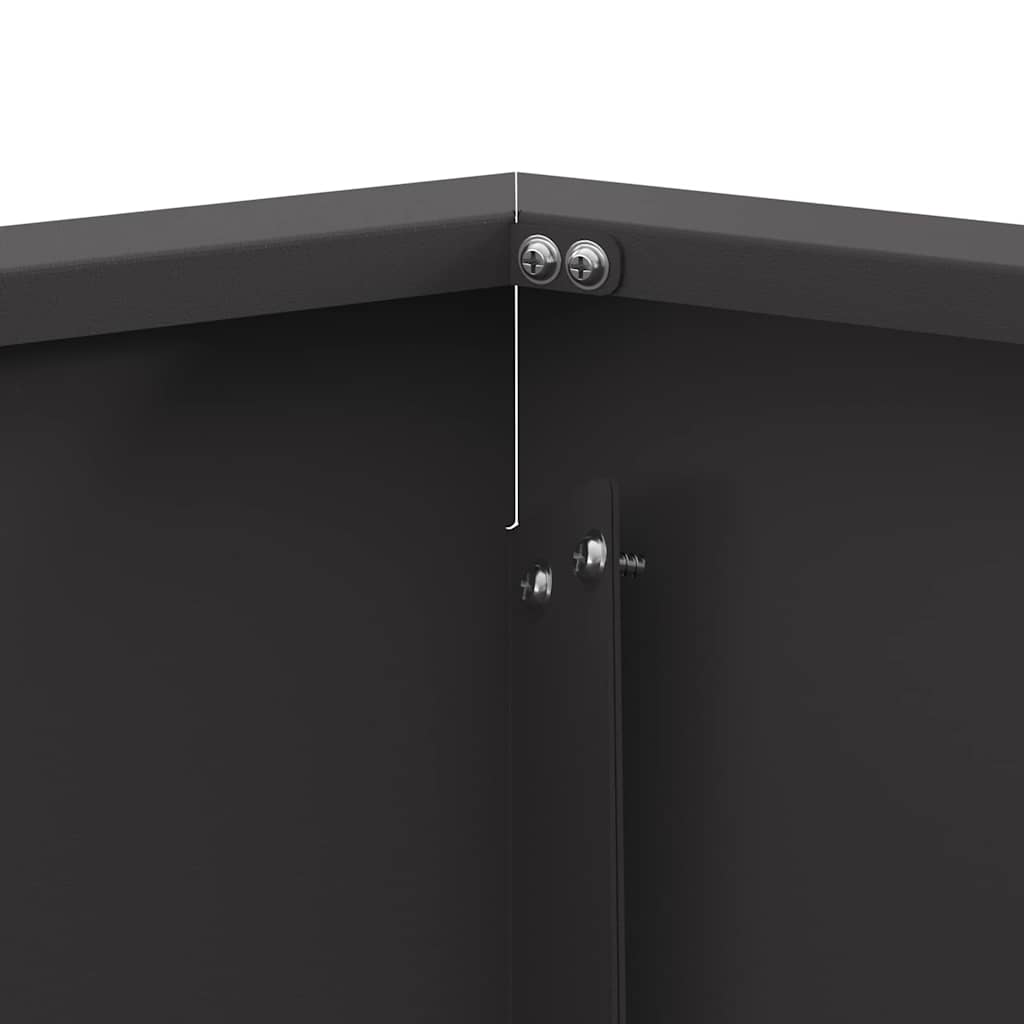Ildskål Sort 75 x 75 x 28 cm Cortenstål