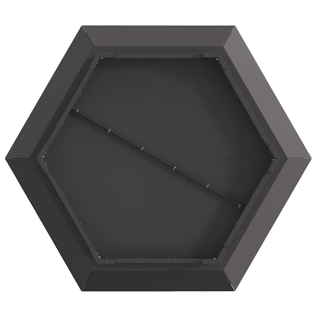 Ildskål Sort 75 x 75 x 28 cm Cortenstål