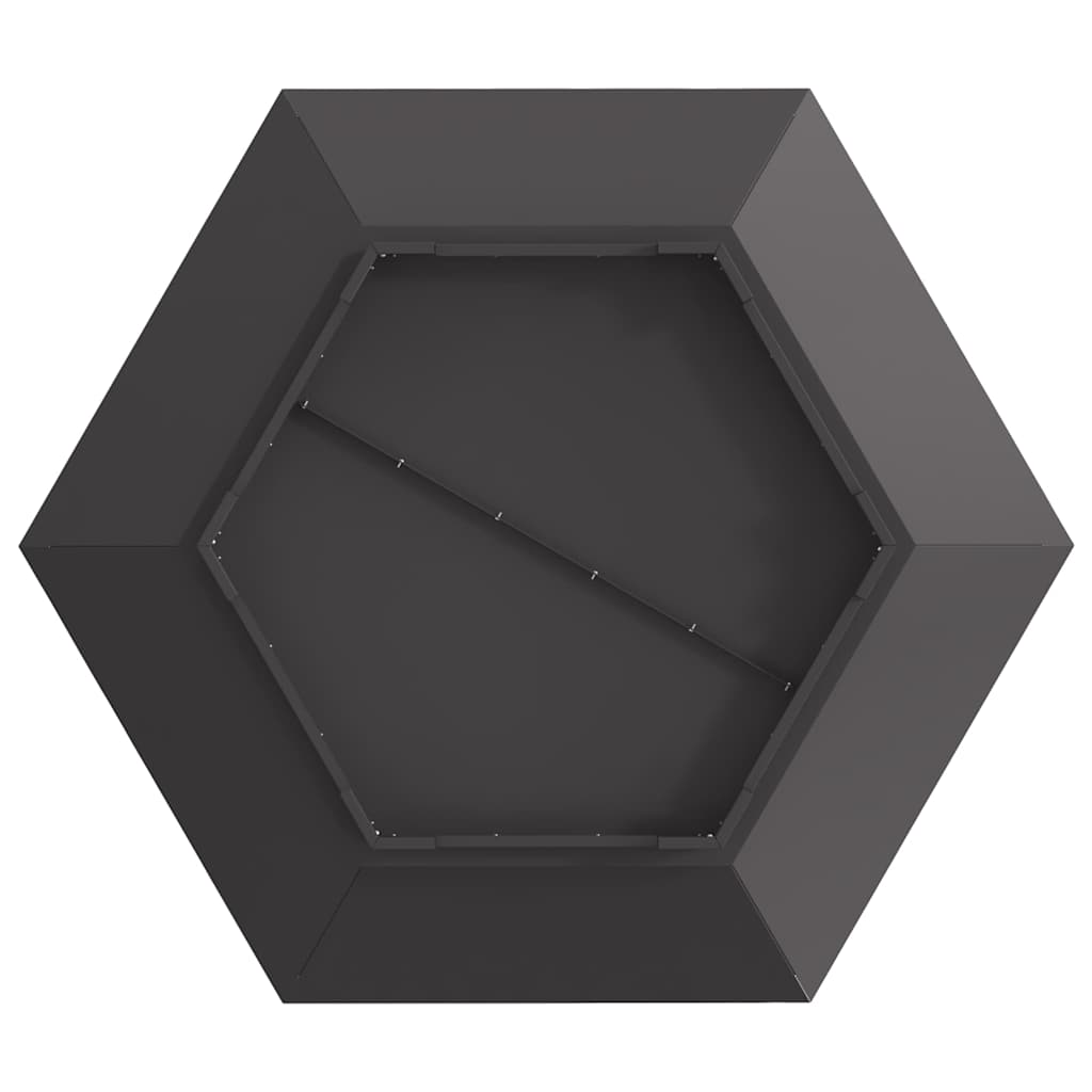 Ildskål Sort 100 x 100 x 28 cm Cortenstål