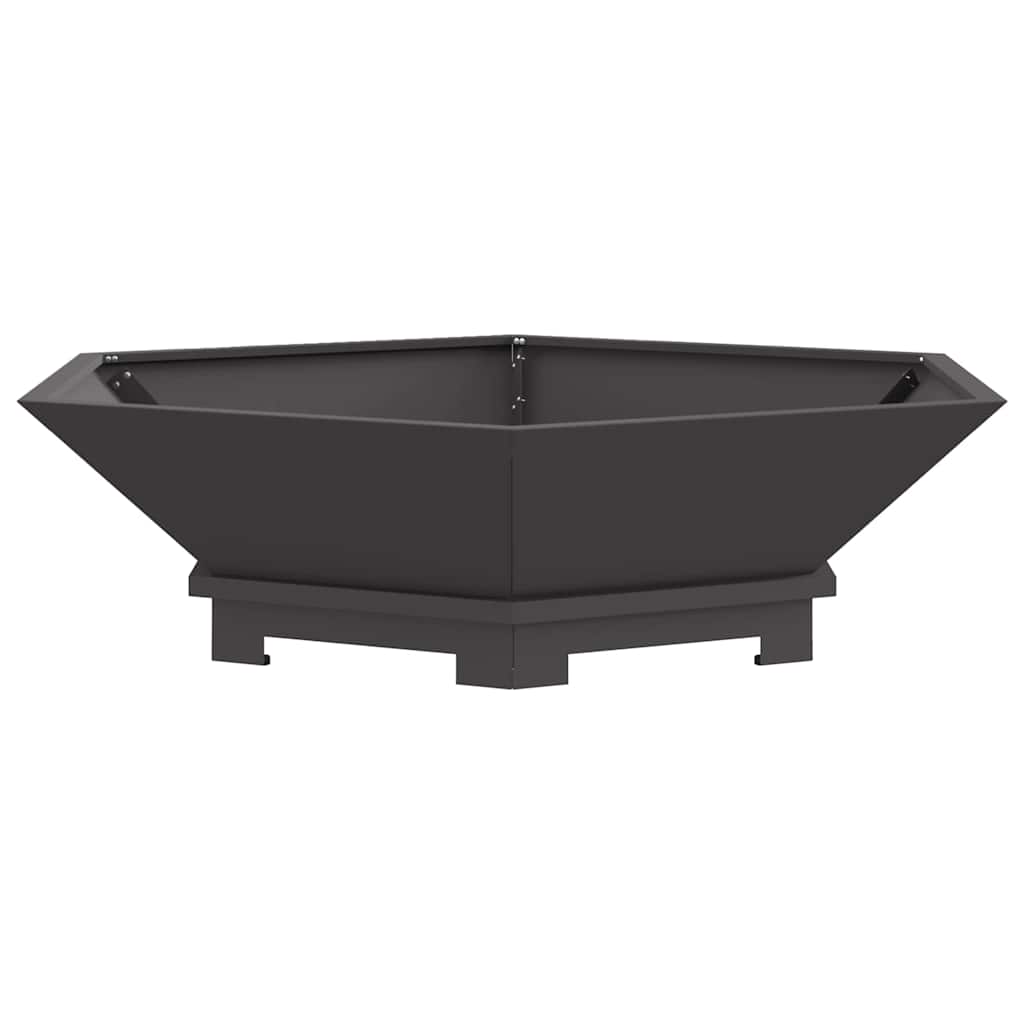 Ildskål Sort 100 x 100 x 28 cm Cortenstål