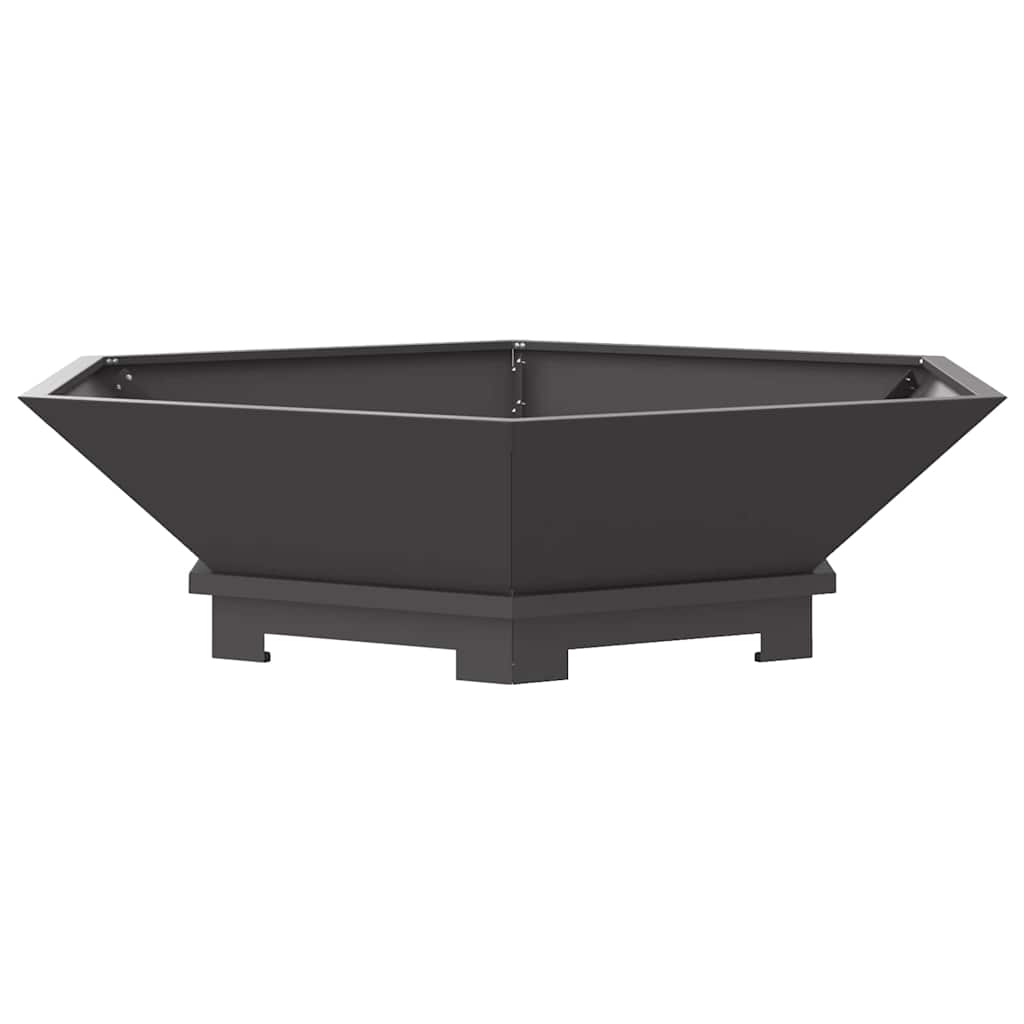 Ildskål Sort 100 x 100 x 28 cm Cortenstål