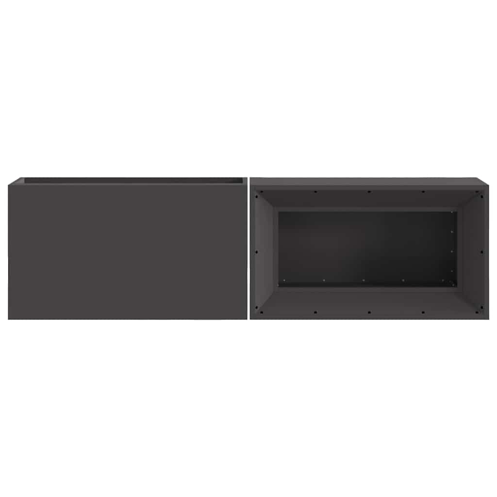 Ildskål Sort 160 x 45 x 35 cm Cortenstål