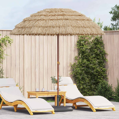 Strand Parasol 205 x 205 x 210 cm Polyester og Stål Naturfarvet