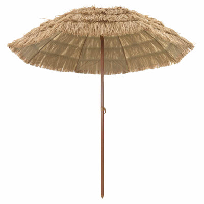 Strand Parasol 205 x 205 x 210 cm Polyester og Stål Naturfarvet