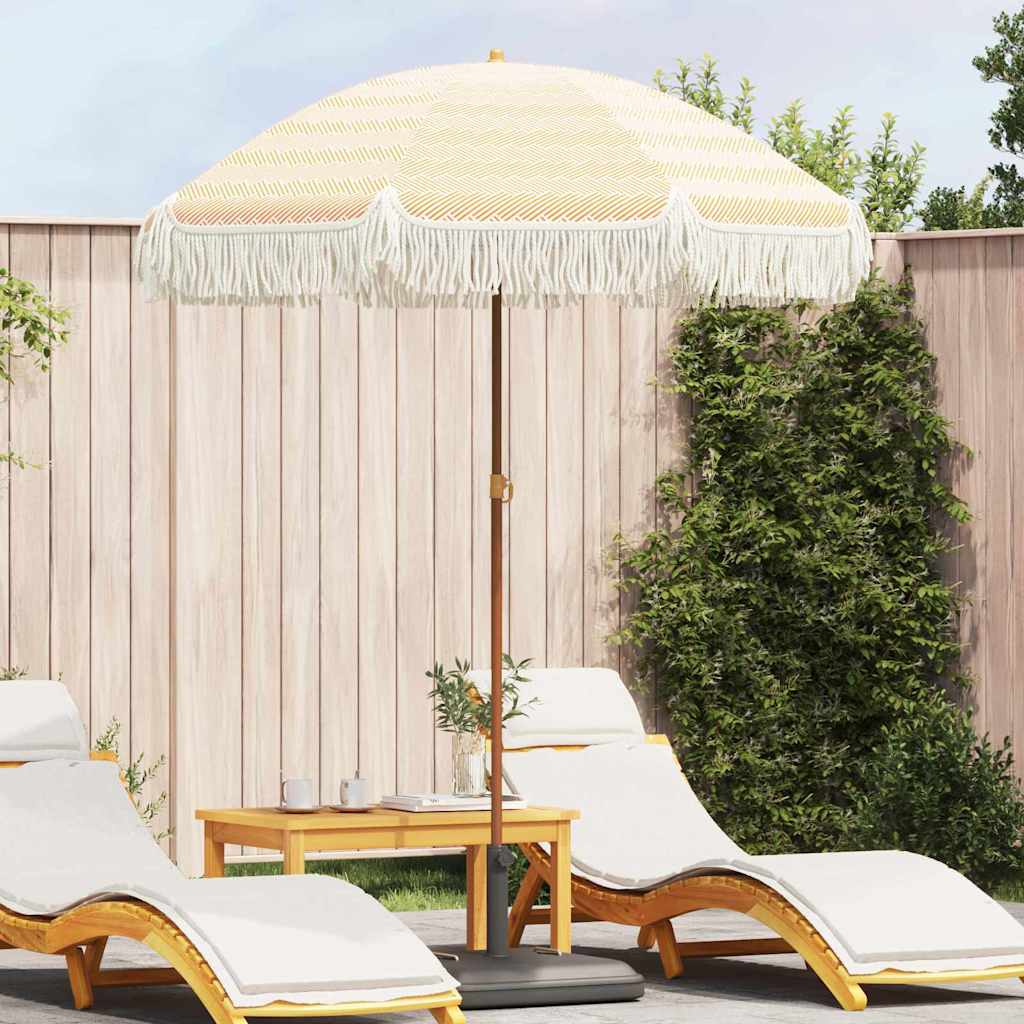 Strand Parasol 160 x 160 x 196 cm Polyester og Stål Rund