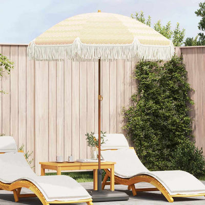 Strand Parasol 160 x 160 x 196 cm Polyester og Stål Rund