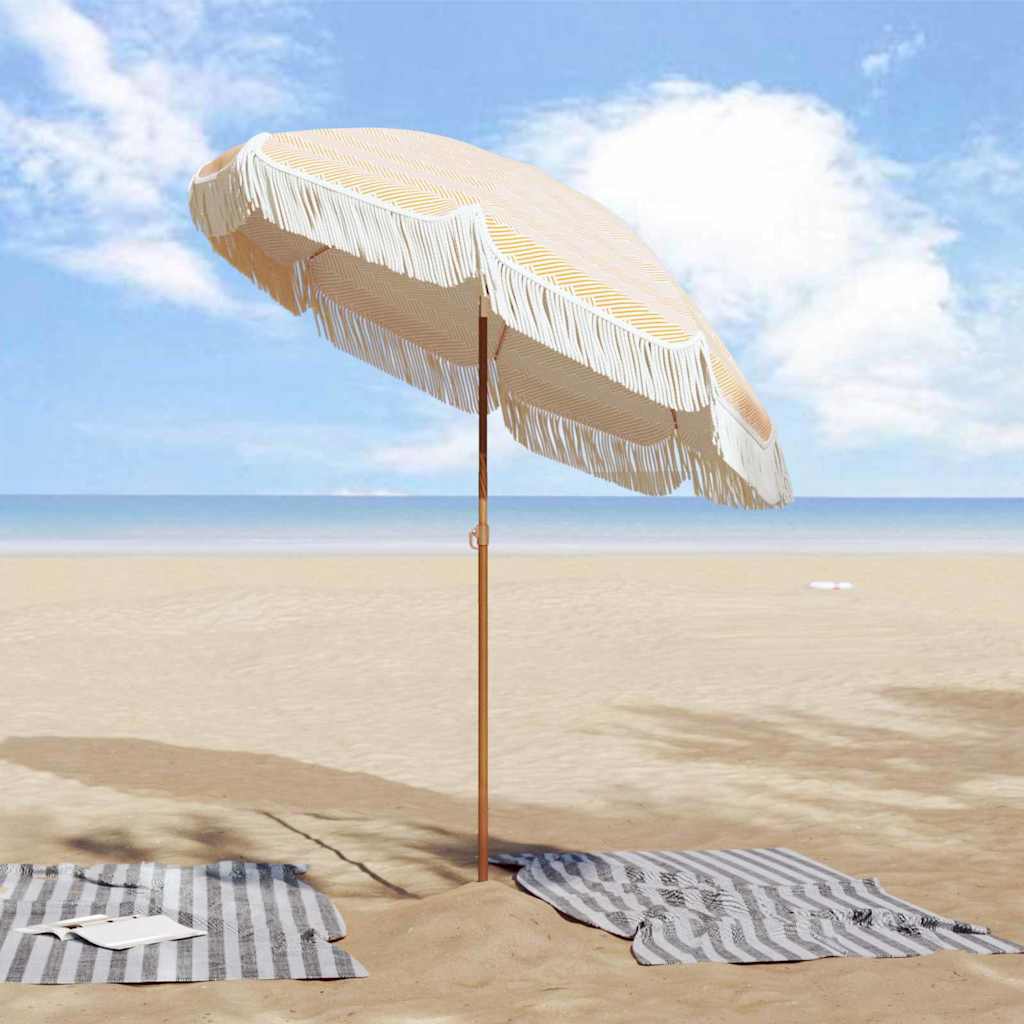 Strand Parasol 160 x 160 x 196 cm Polyester og Stål Rund