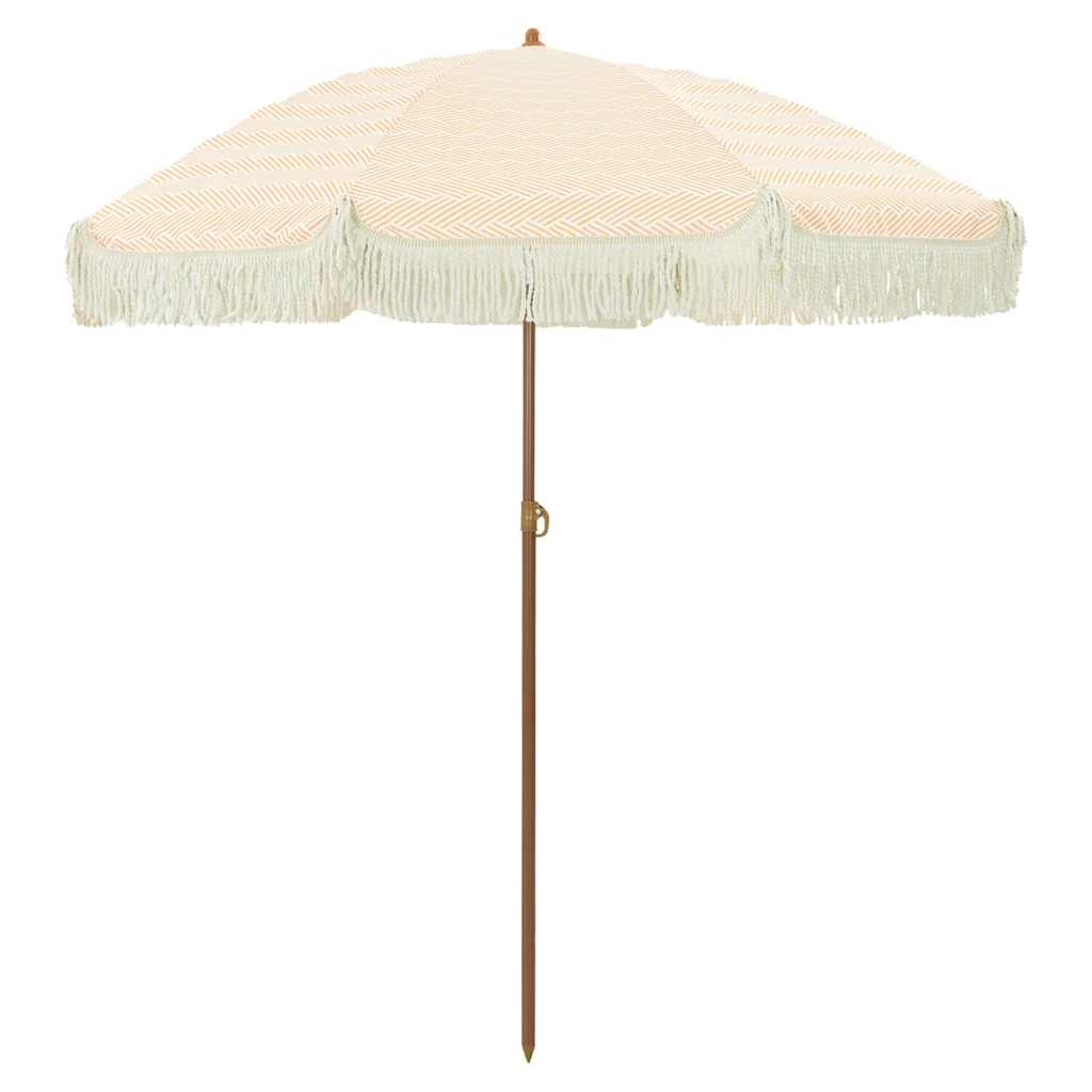 Strand Parasol 160 x 160 x 196 cm Polyester og Stål Rund